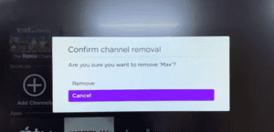 Remove apps from Roku TV